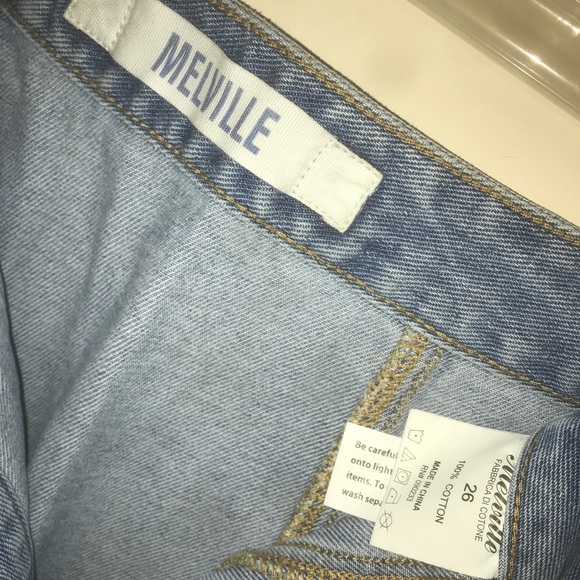 Brandy Melville snap button down light denim skirt - Picture 6 of 7